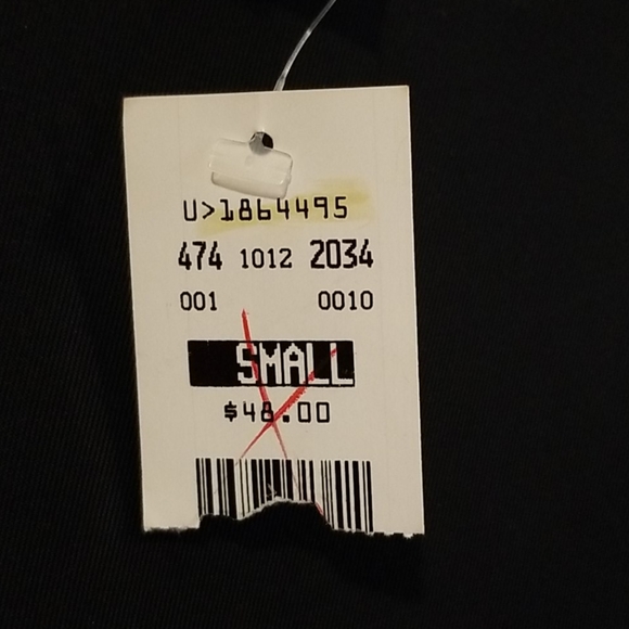 NWT M Studio vintage long black velvet front tie cardigan S - Picture 6 of 7